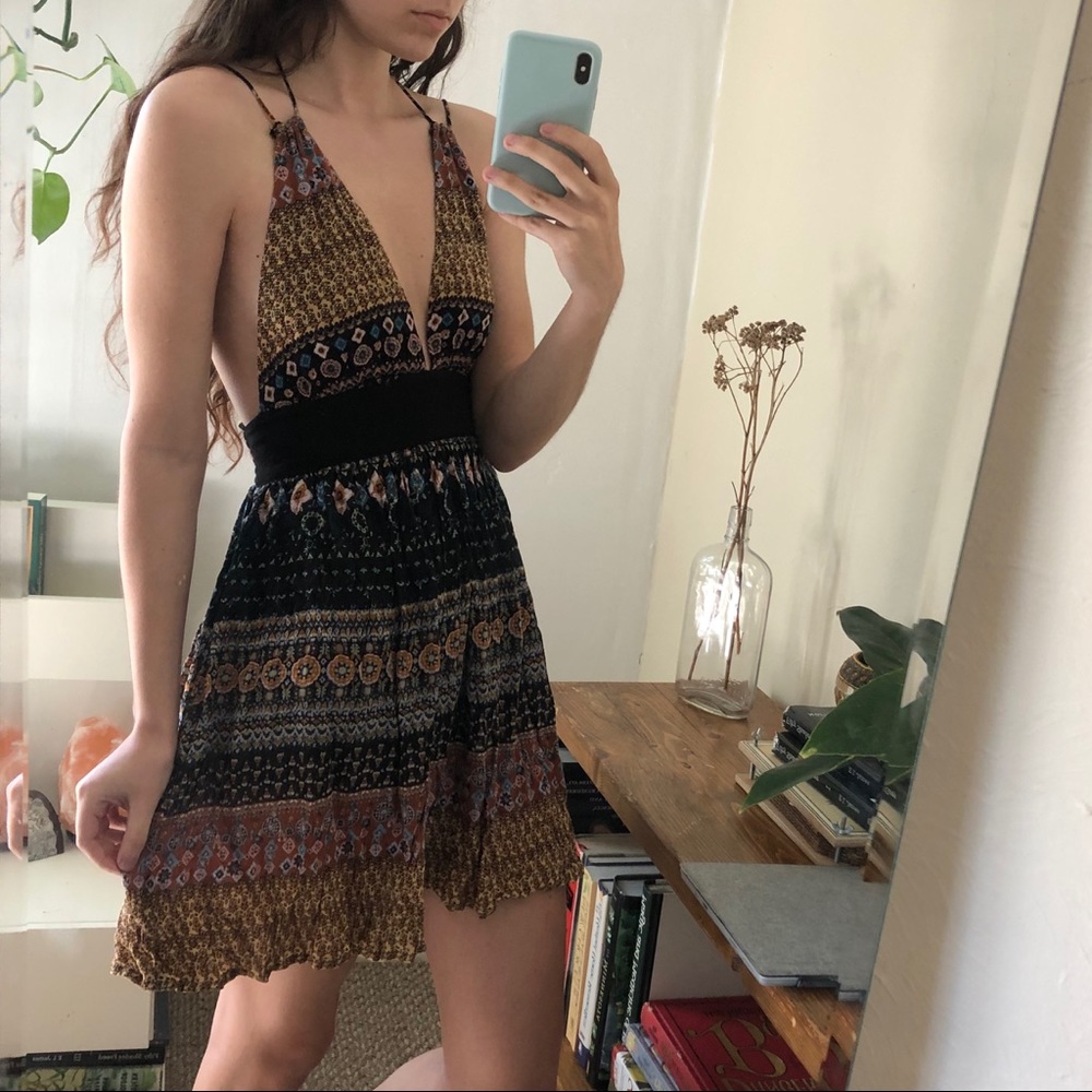 Kimchi Blue deep v sundress
